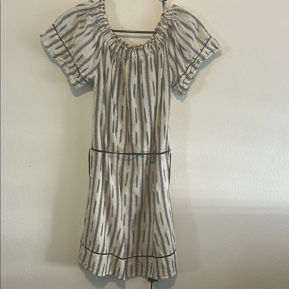 Just Living Black and White Patterned Dress